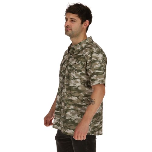 Camisa Manga Corta Hombre Saff Verde Burton