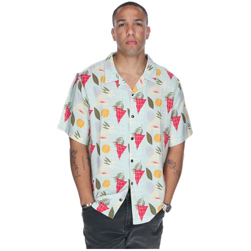 Camisa Hombre Tropical Geometry Multicolor Burton