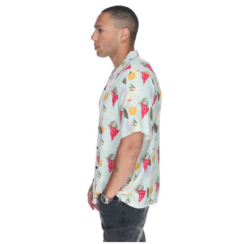 Camisa Hombre Tropical Geometry Multicolor Burton