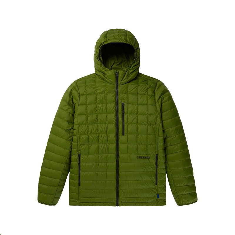 Hombre Anorak plumón capucha Verde