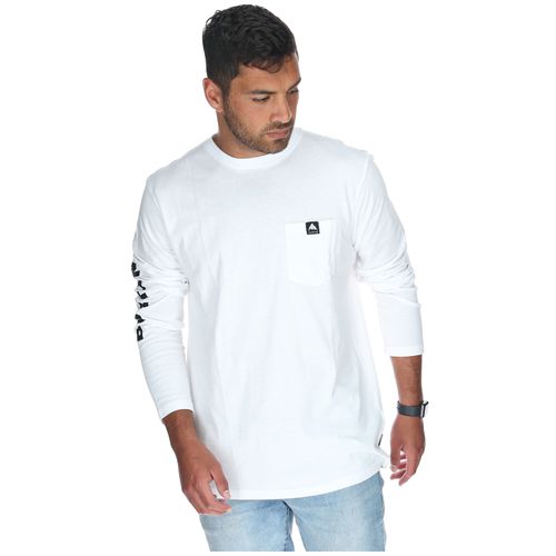 Polera Hombre Monte Mitchell Blanco Burton