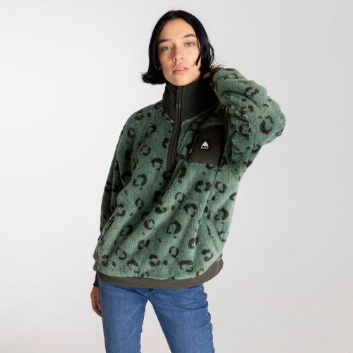 Polar Mujer Shaggy Animal Print Verde Burton