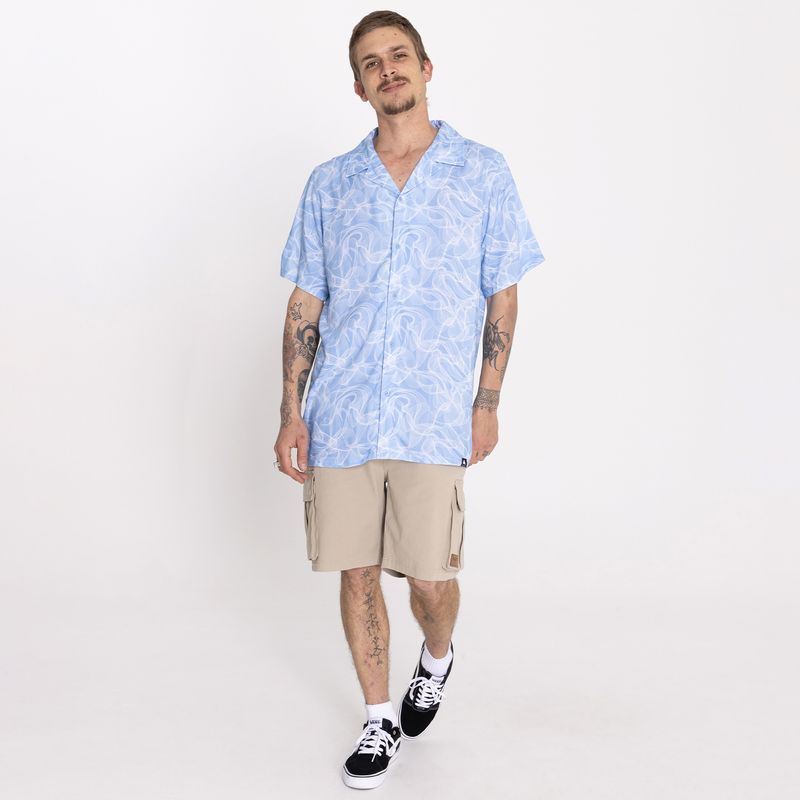 Camisa Hombre Langoa Celeste Burton