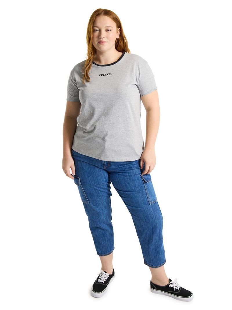 POLERA-MANGA-CORTA-MUJER-VAULT-GRIS-BURTON