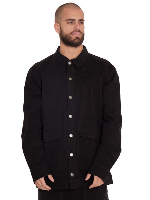 CAMISA MANGA LARGA HOMBRE NEGRA BURTON