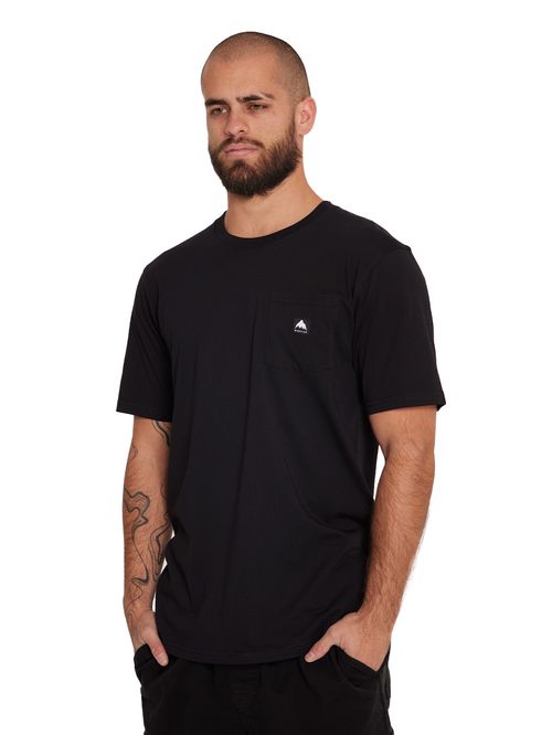 POLERA MANGA CORTA HOMBRE NEGRA BURTON