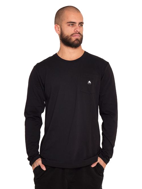 POLERA MANGA LARGA HOMBRE NEGRA BURTON