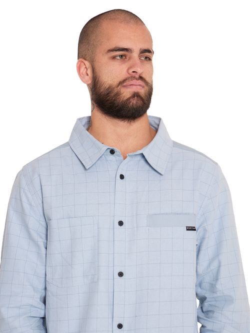 CAMISA MANGA LARGA HOMBRE CELESTE BURTON