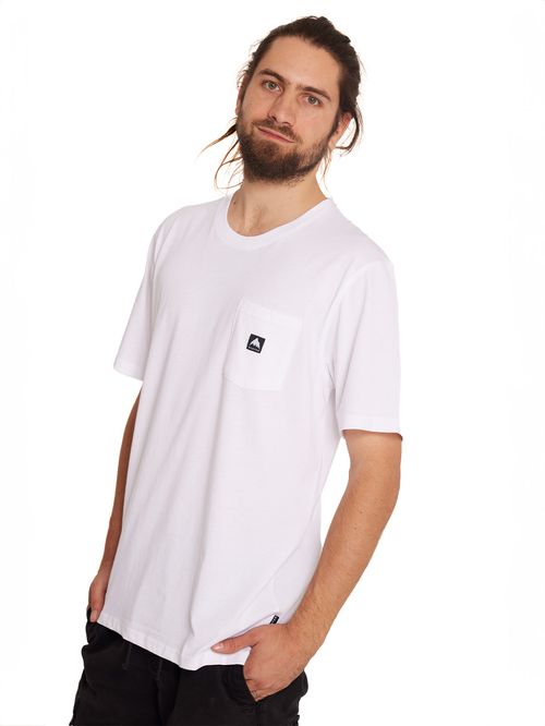 POLERA MANGA CORTA HOMBRE BLANCA BURTON