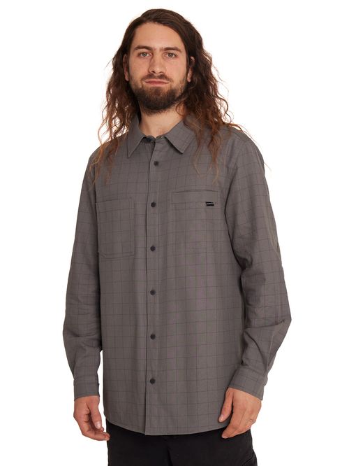 CAMISA MANGA LARGA HOMBRE GRIS BURTON