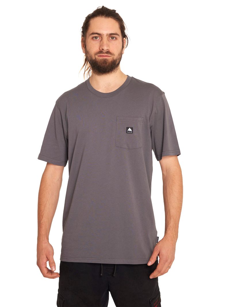 POLERA-MANGA-CORTA-HOMBRE-GRIS-BURTON