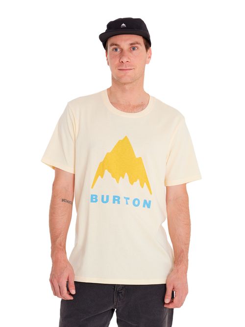 Polera Manga Corta Hombre MTN Logo Amarilla Burton