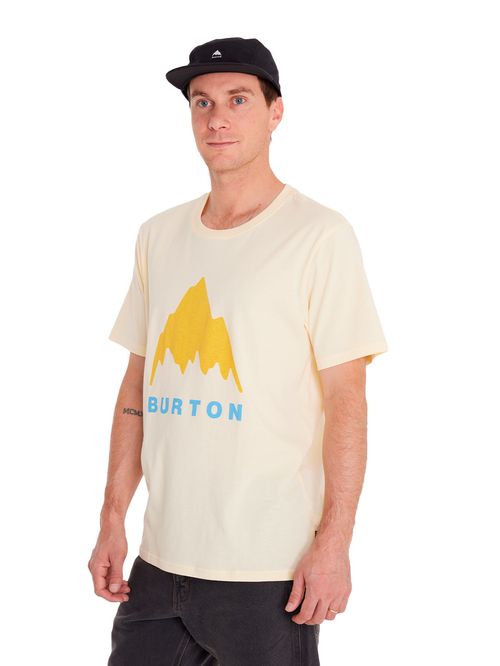 Polera Manga Corta Hombre MTN Logo Amarilla Burton