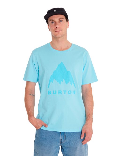 Polera Manga Corta Hombre MTN Logo Celeste Burton