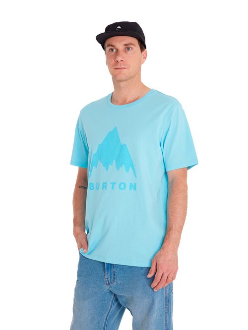 Polera Manga Corta Hombre MTN Logo Celeste Burton