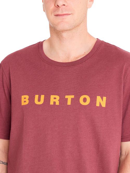 Polera Manga Corta Hombre Horizon Burdeo Burton