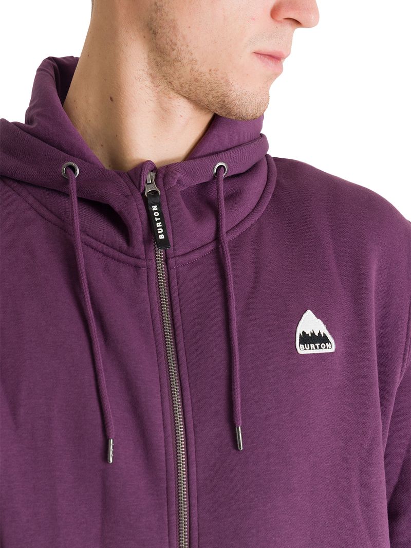 Poleron Hombre Mountain Patch Morado Burton