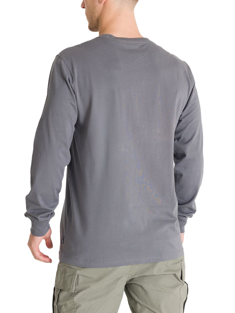Polera-Manga-Larga-Hombre-Mini-Chest-Logo-Gris-Burton