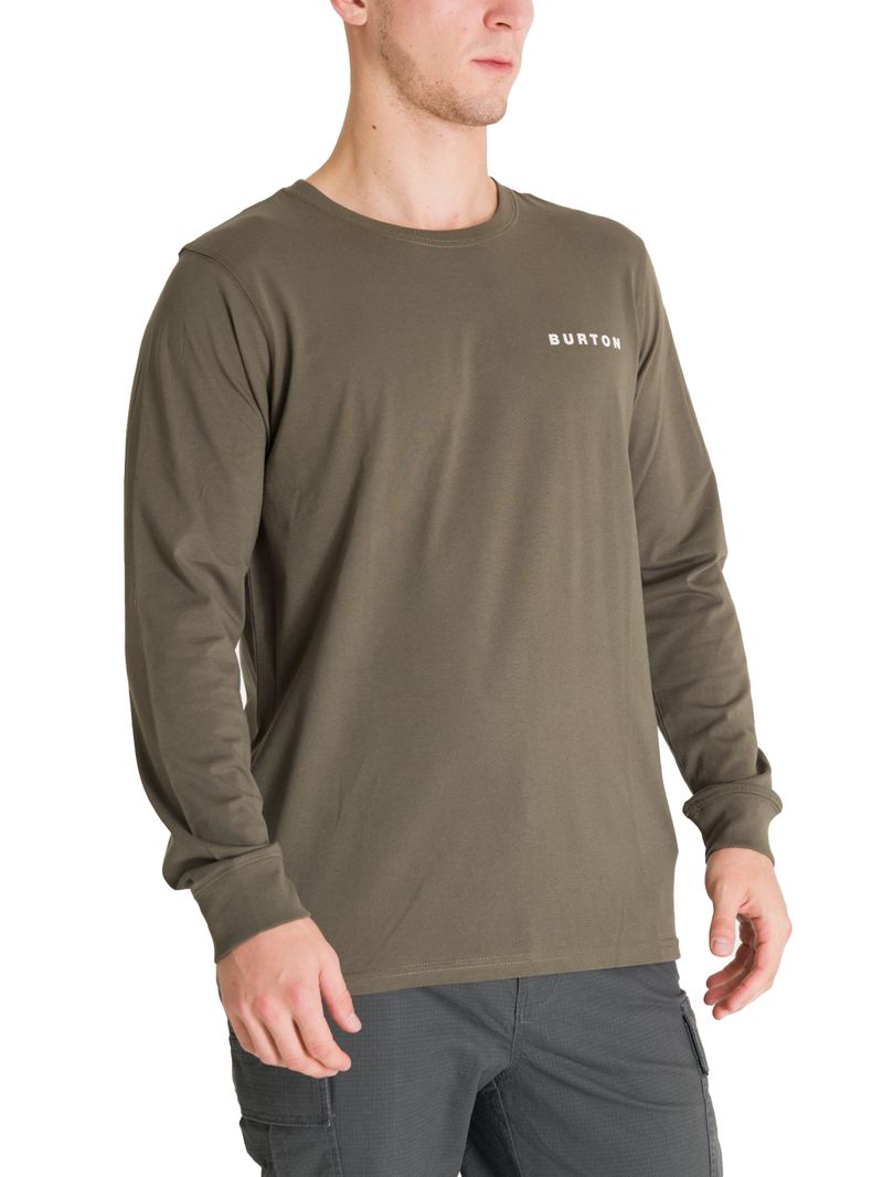 Polera-Manga-Larga-Hombre-Mini-Chest-Logo-Verde-Burton