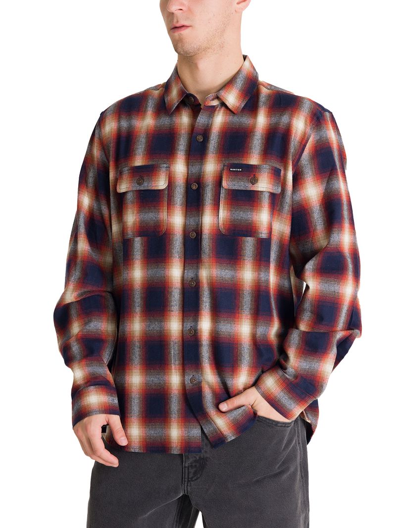 Camisa-m-l-Hombre-Flannel-Azul-Burton