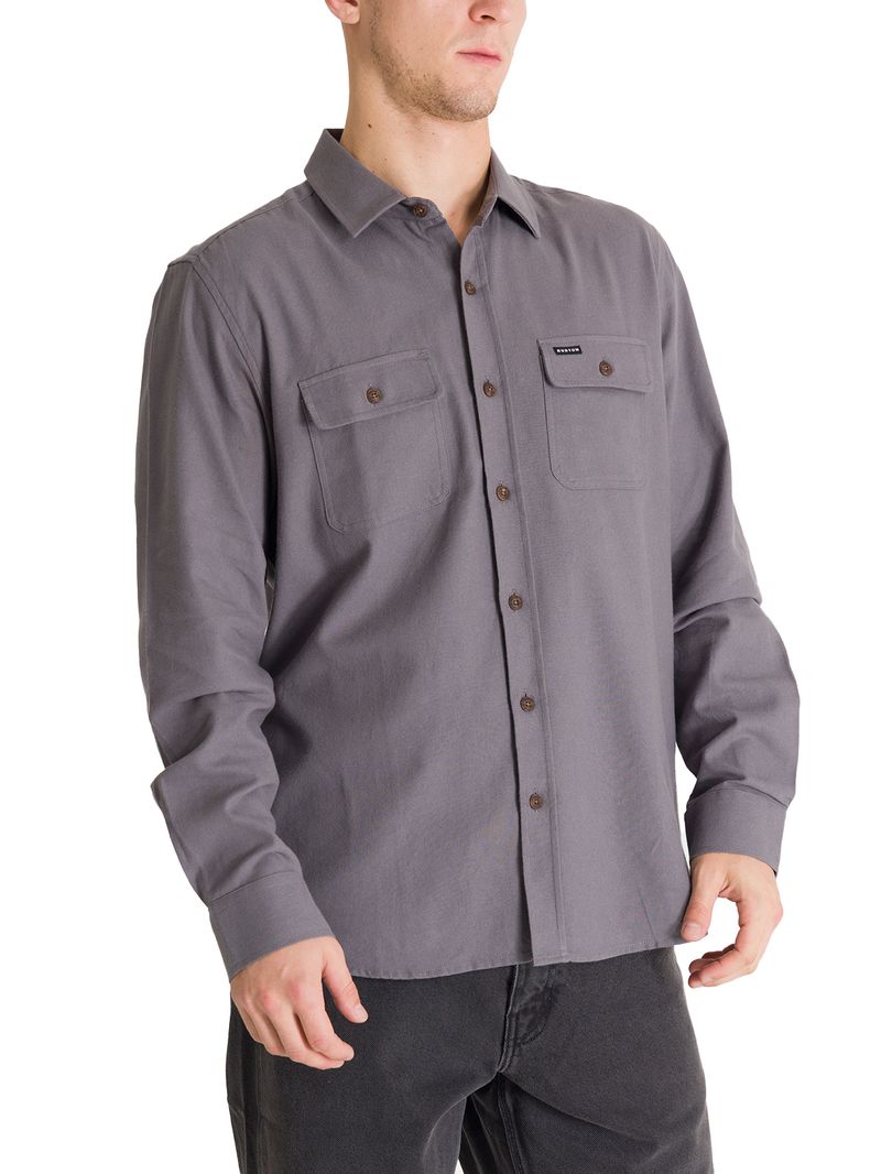 Camisa-m-l-Hombre-Flannel-Gris-Burton