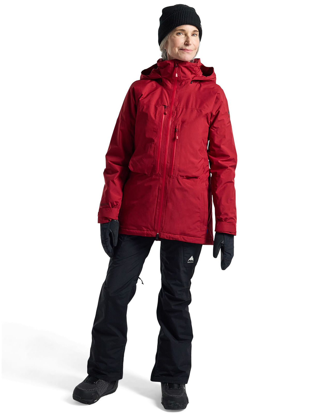 BURTON W 0065 PILLAR ANORAK XS レッド Parka Nieve Mujer Gore Pillwln Rojo Burton-Burton Chile - Burton