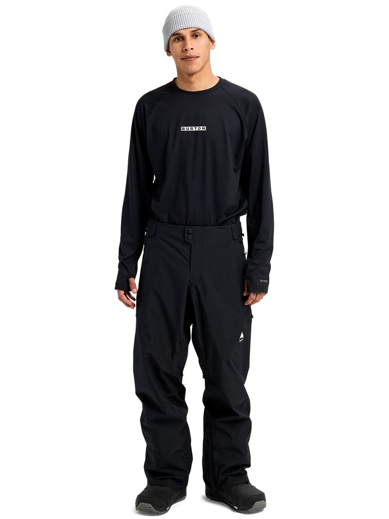 Pantalon de nieve Hombre Reserve Goretex 2 Pt Negro Burton