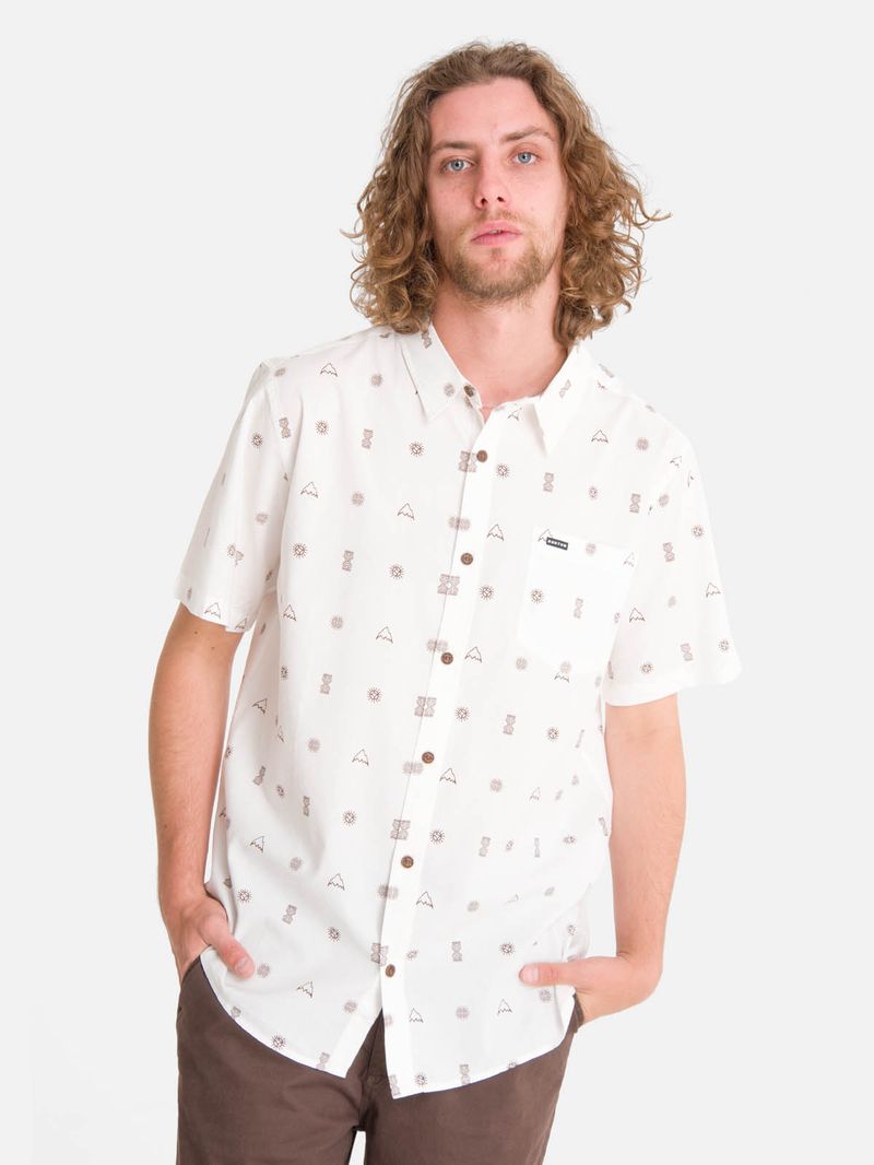 Camisa m/c Hombre Valley Blanco Burton