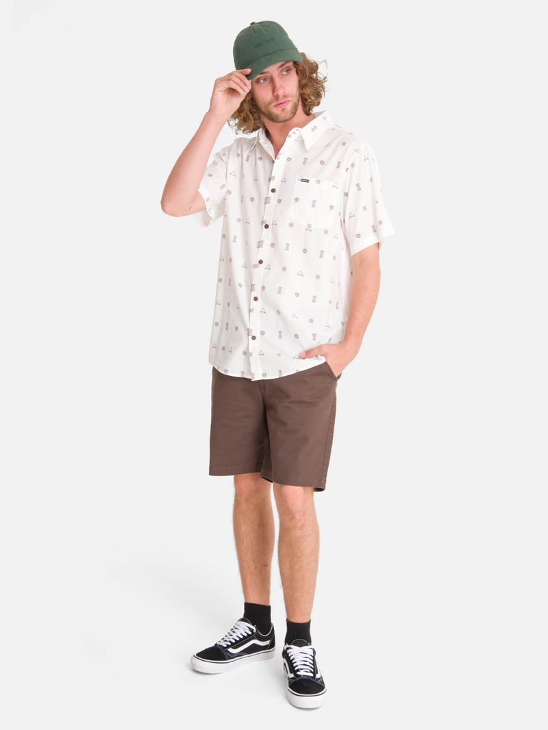 Camisa m/c Hombre Valley Blanco Burton