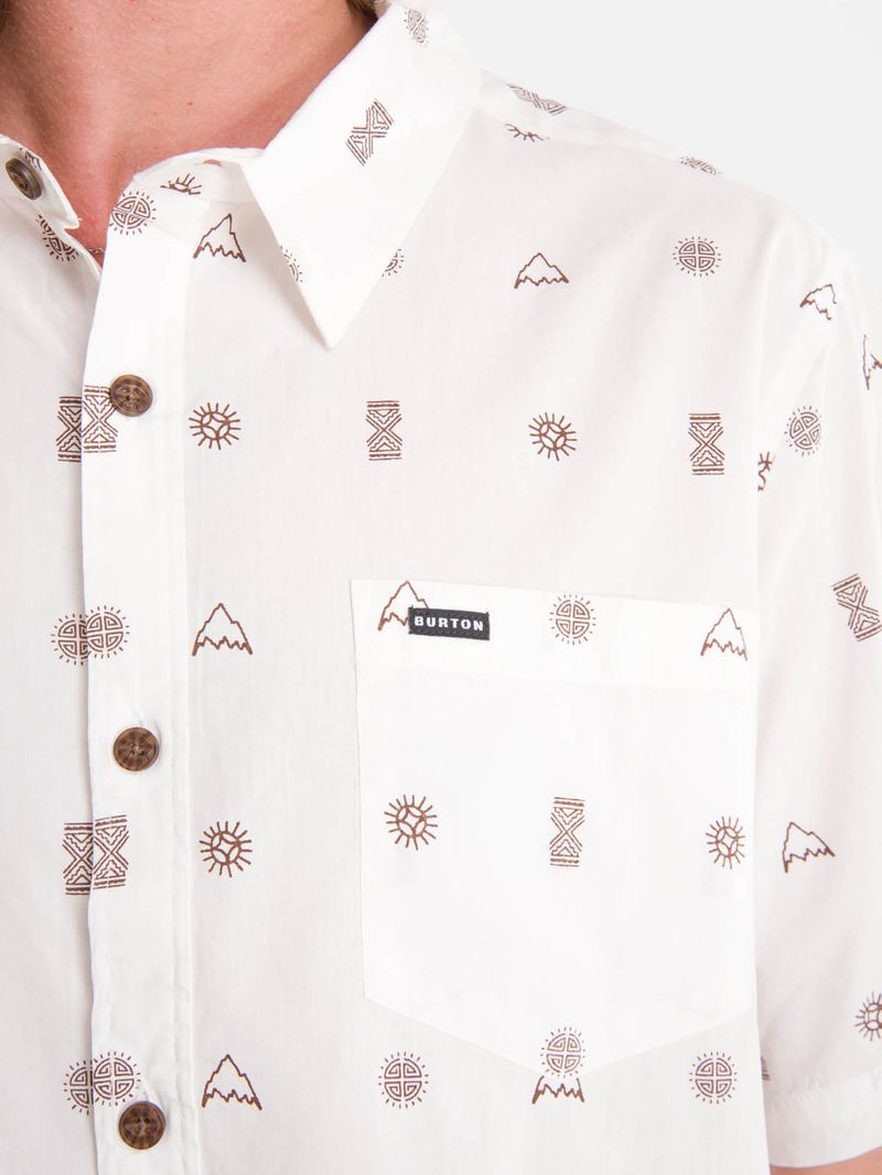 Camisa m/c Hombre Valley Blanco Burton