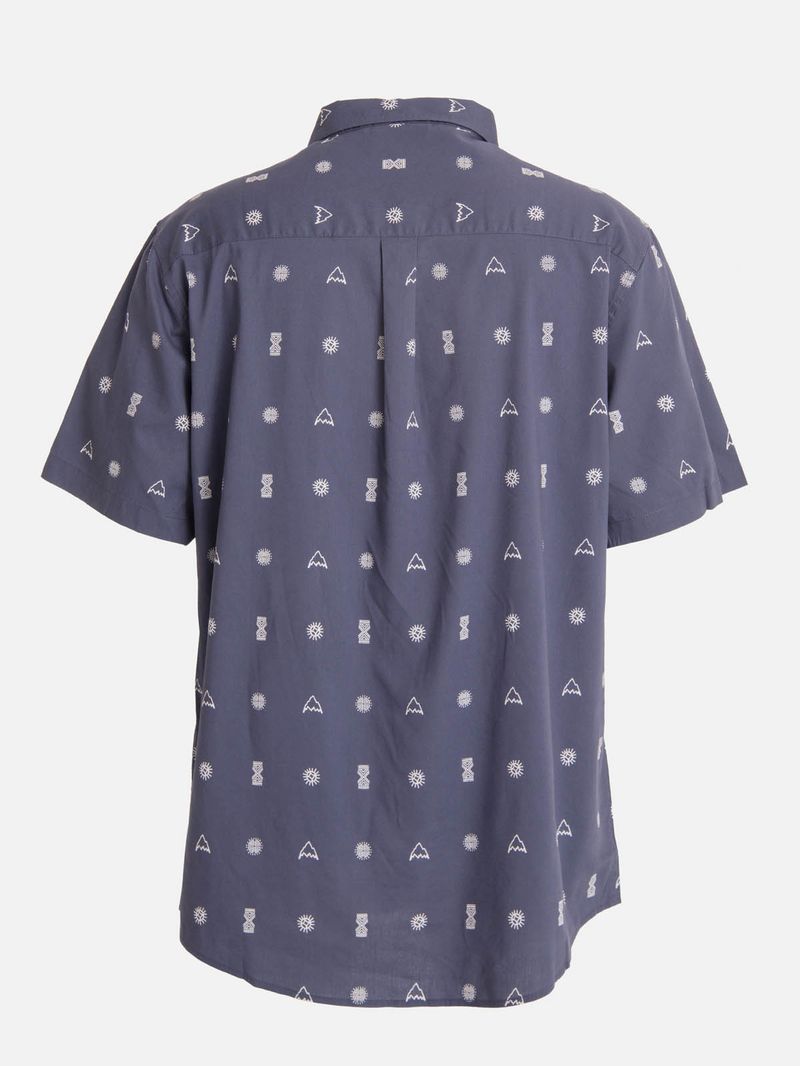 Camisa m/c Hombre Valley Azul Burton
