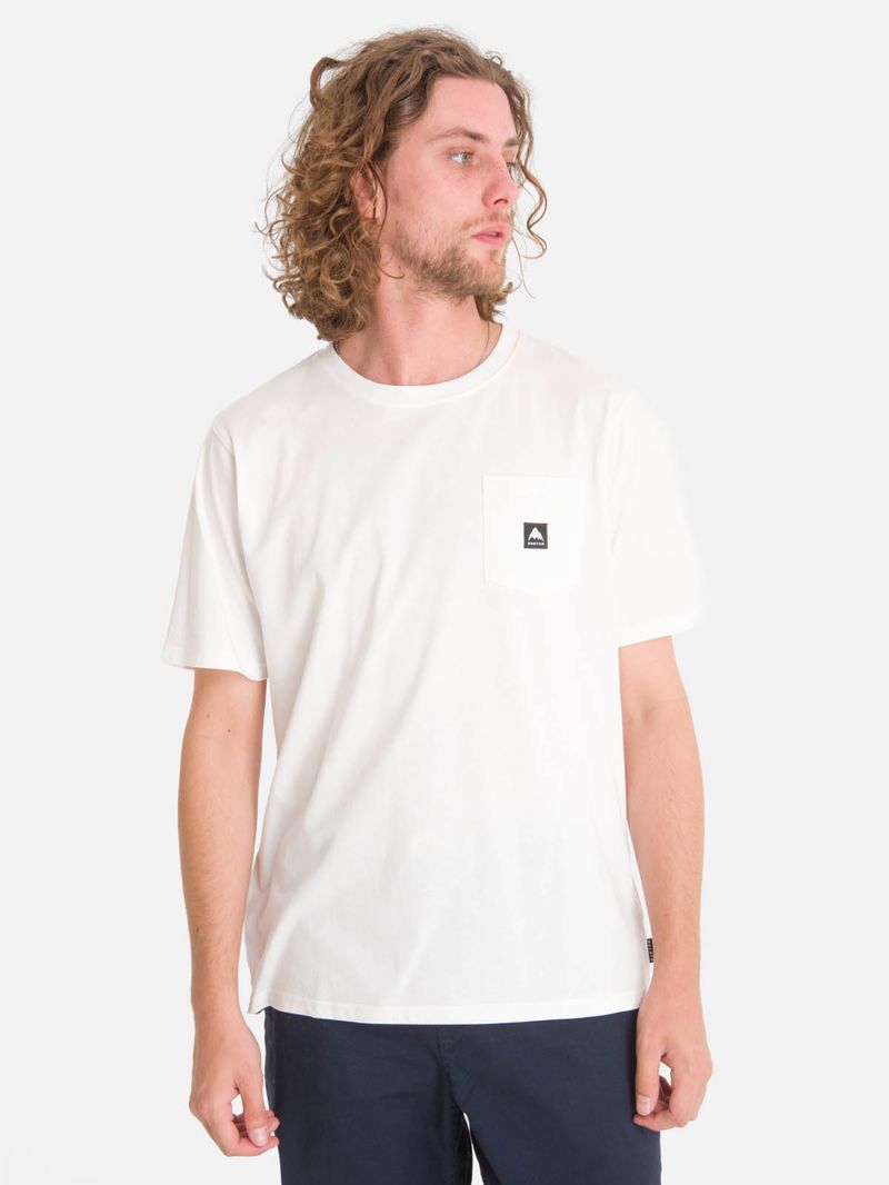 Polera m/c Hombre Colfax tee Blanco Burton