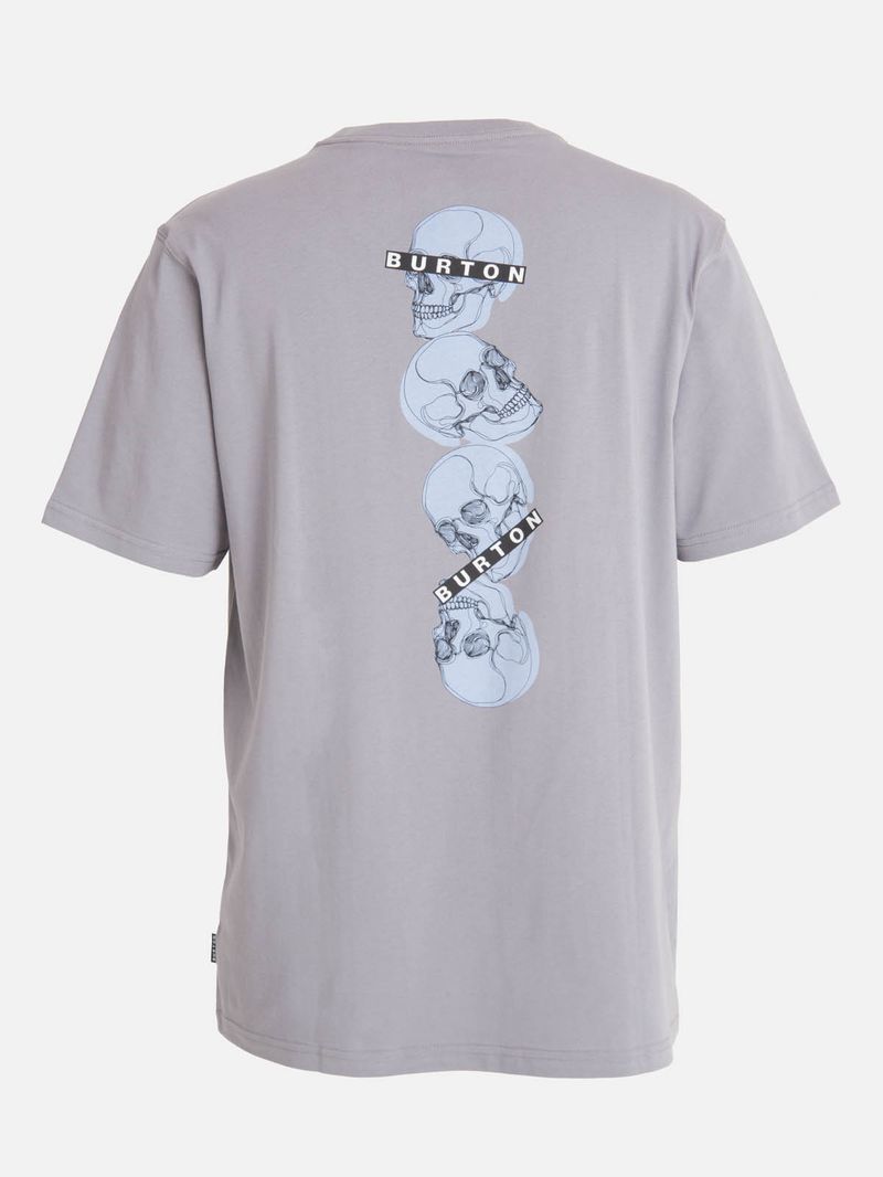 Polera m/c Hombre Skull tee Gris Burton