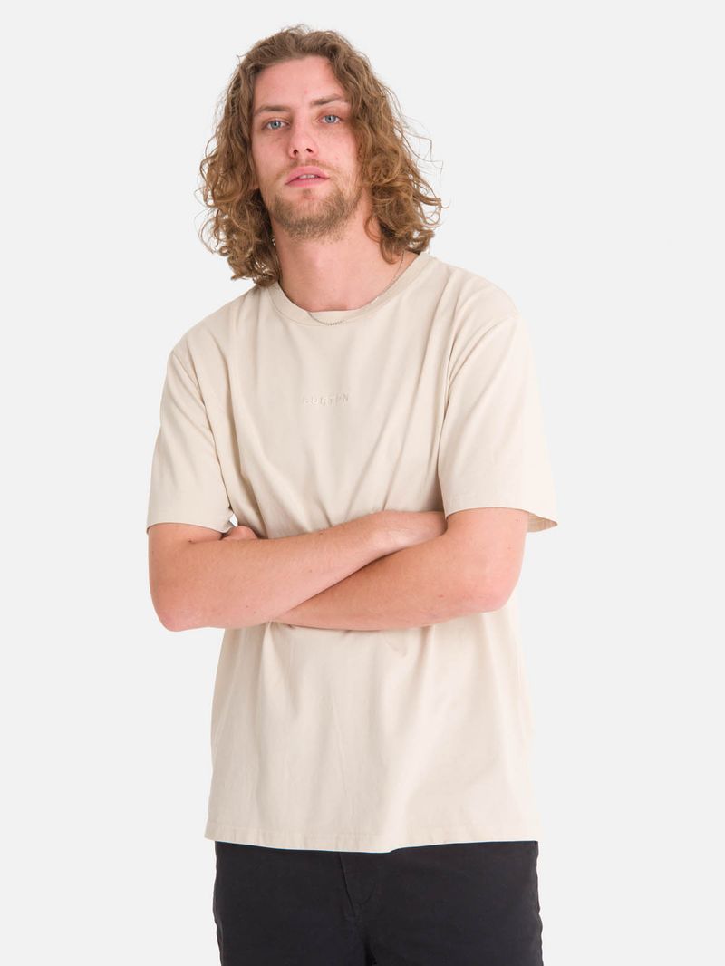 Polera m/c Hombre Essential Beige Burton