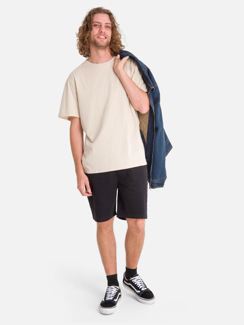 Polera m/c Hombre Essential Beige Burton