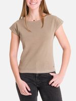 Polera m/c Mujer Essential Café Burton