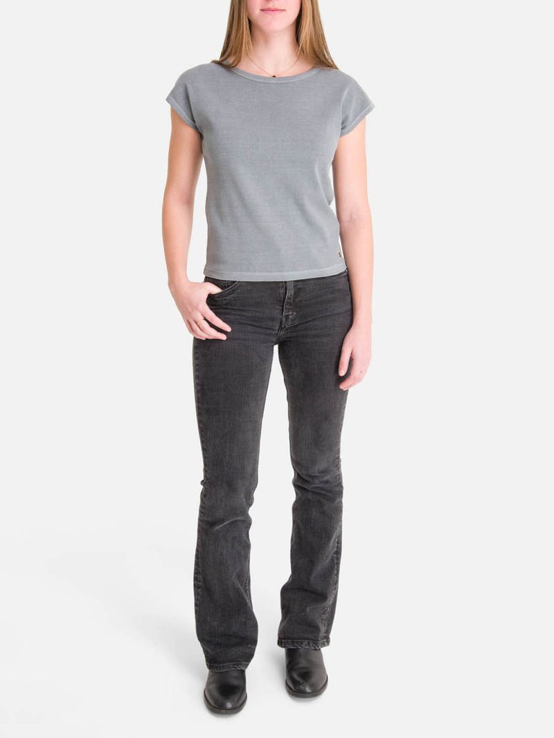 Polera m/c Mujer Essential Azul Burton