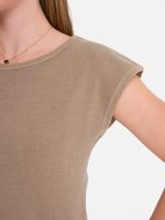 Polera m/c Mujer Essential Café Burton