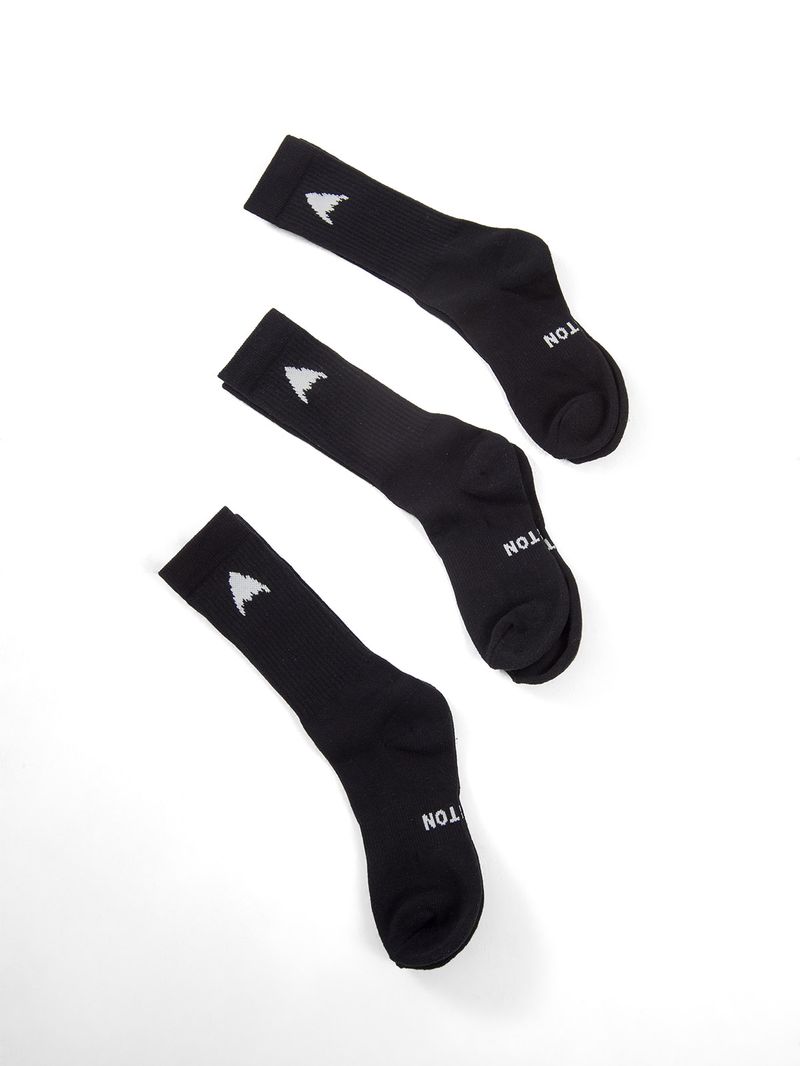 Calcetines Crew socks 3 Pack Negro Burton