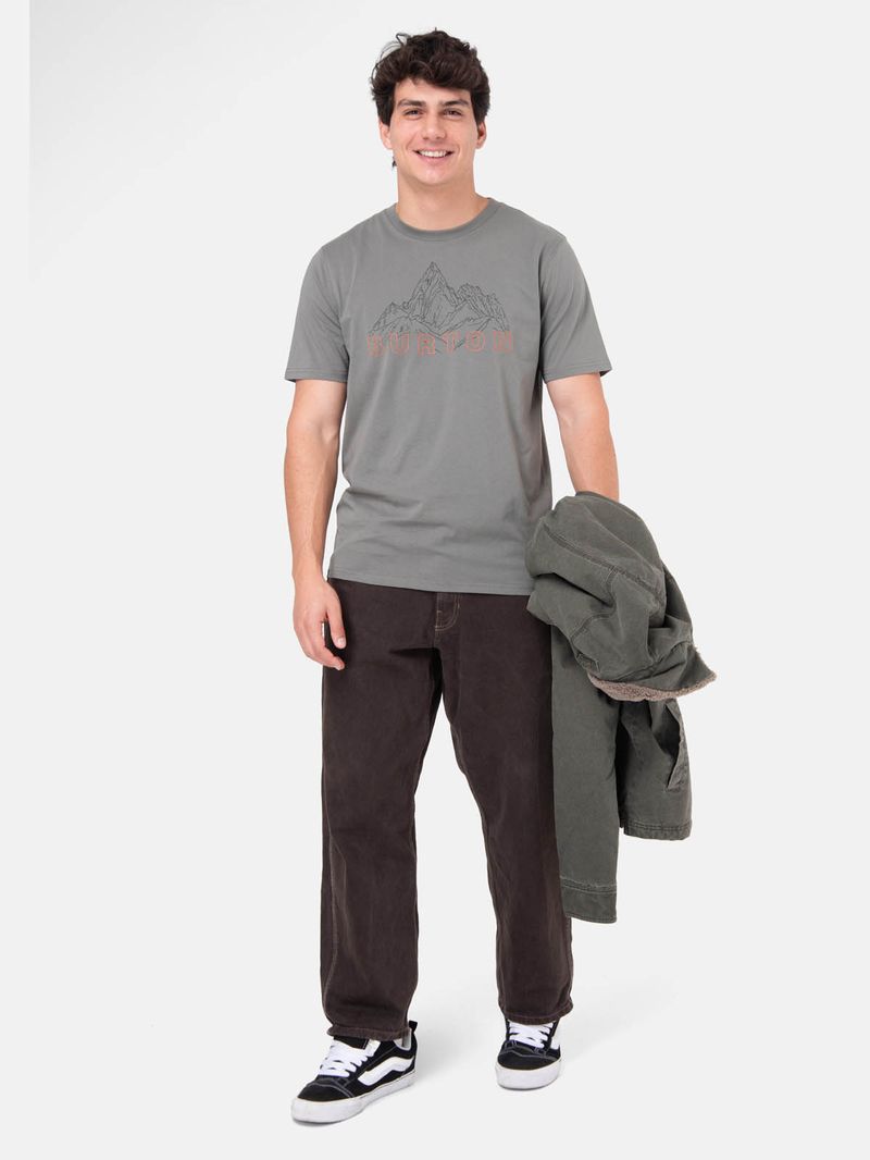 Polera M/C Hombre Mountain Stamp Verde Burton