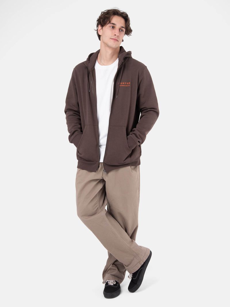 Poleron Hombre Landmark Full Zip Café Burton