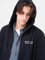 Poleron Hombre Landmark Full Zip Gris Oscuro Burton