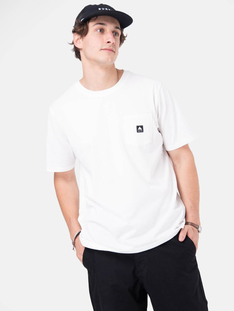 Polera M/C Hombre Colfax Blanco Burton