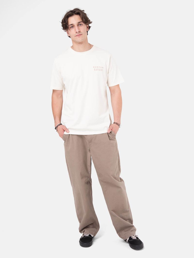 Polera M/C Hombre Trace Blanco Burton