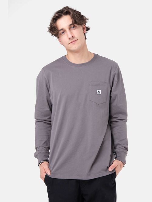 Polera M/L Hombre Colfax Gris Burton