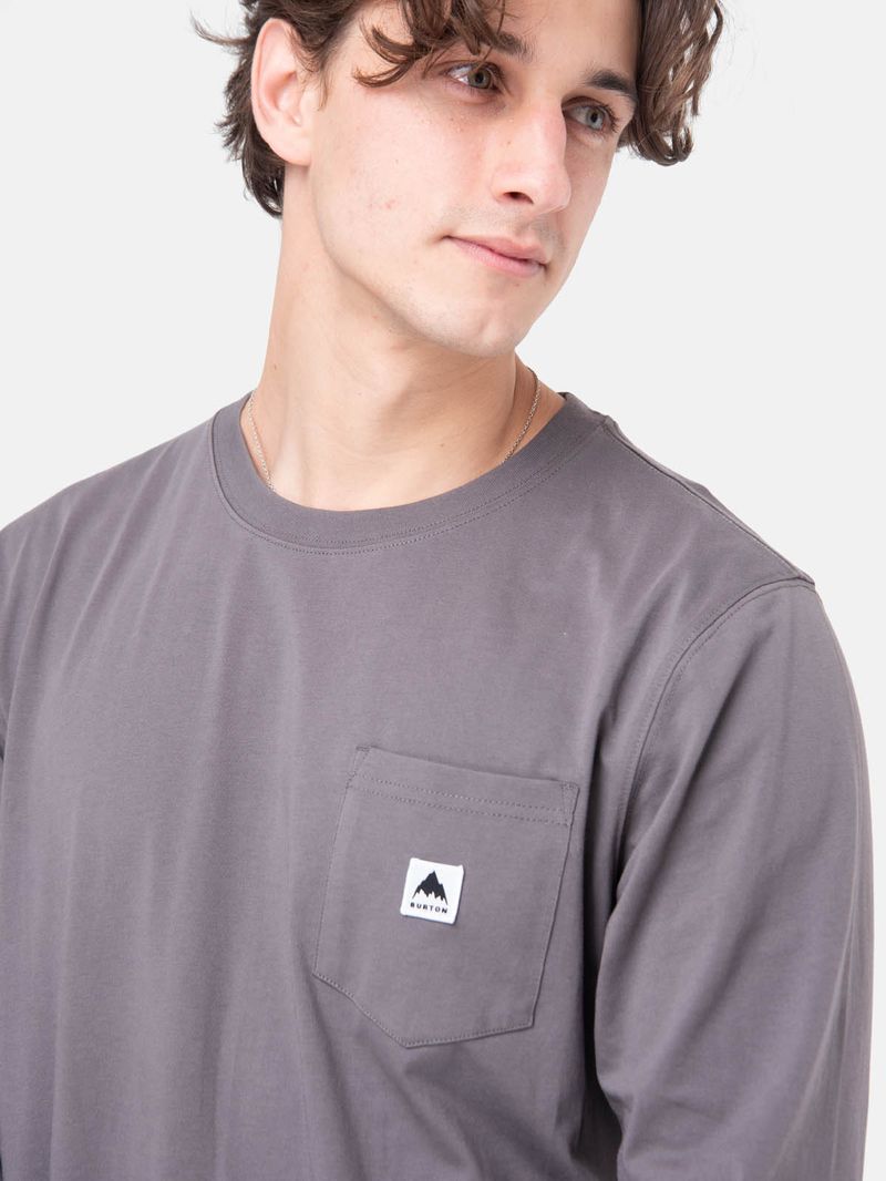 Polera M/L Hombre Colfax Gris Burton