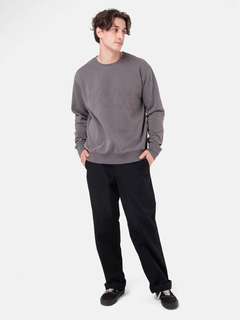 Poleron Hombre Mountain Crew Gris Burton