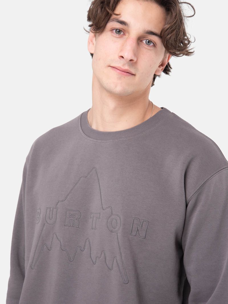 Poleron Hombre Mountain Crew Gris Burton