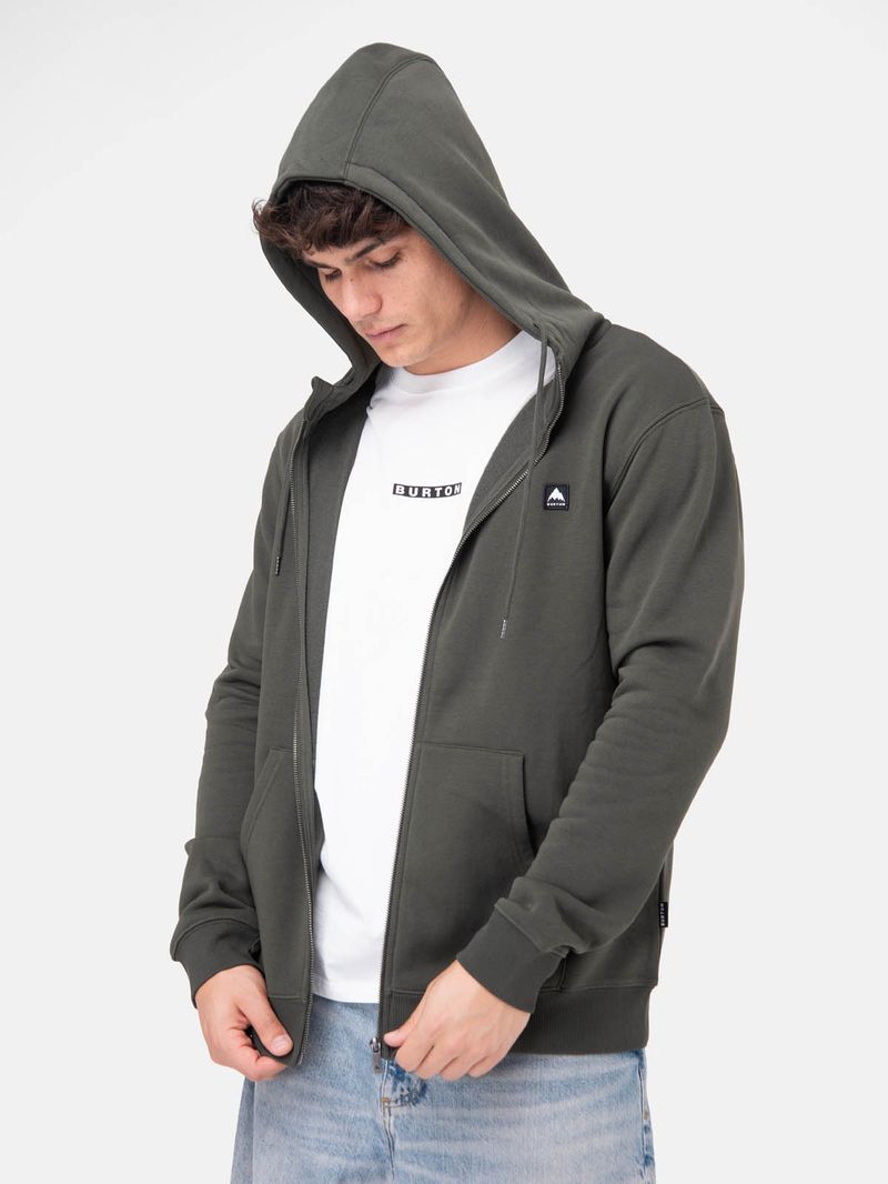 Poleron Hombre Emblem Full Zip Verde Burton