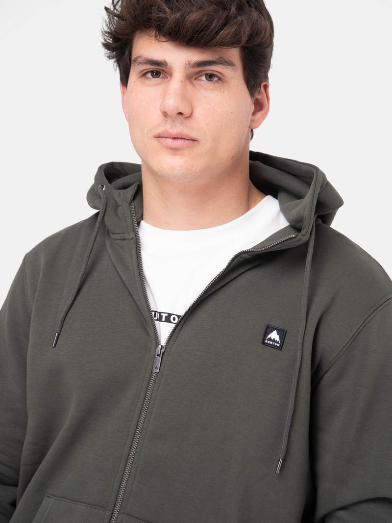 Poleron Hombre Emblem Full Zip Verde Burton